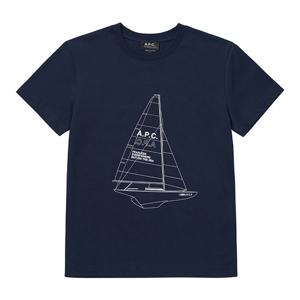 아페쎄 반팔티 CODEU M26203 IAK DARK NAVY 자노 돛단배 로고 남성반팔티 여성반팔티 당일
