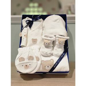 [압소바 출산 및 용품] 베핑 코튼모달 배냇저고리(출산선물5종세트)베이지 (0A2D10104)