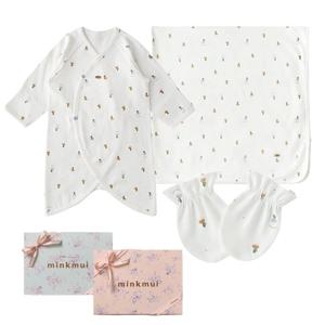 M밍크뮤D (출산3종)25FW (WH)리틀비트 배내가운손싸개속싸보 (35A7000103A)