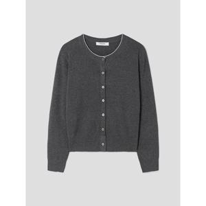 (12585AMQ24) [에잇세컨즈] 트리밍 긴소매 카디건  애쉬