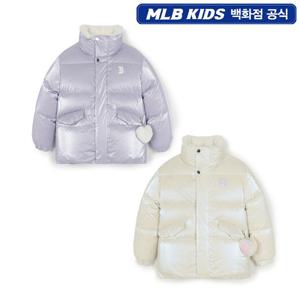 [MLB KIDS]프리즘 걸스 하트키링 글로시 숏 덕다운(7FDJB1056)