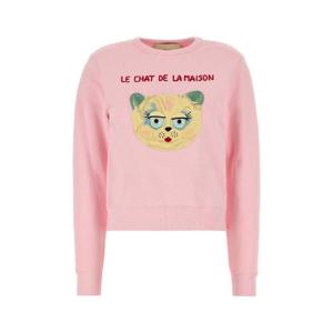VALENTINO GARAVANI Pink cotton sweatshirt 7B3MF25A9N8 16Q