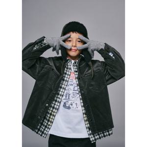 [블루테일]코듀로이 차콜그레이 셔츠AZH3BL01CG