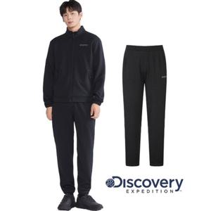 디스커버리 2025F W 겨울 [DMTP65056BKS] 남성 조직감 트레이닝 조거팬츠