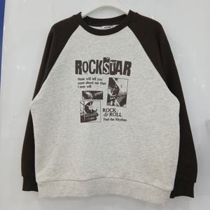 [에꼴리에][모다부평]노기모  배색 라글란 맨투맨티/25D0731BR_B