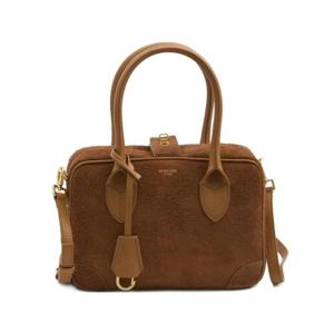 골든구스 여성 브라운 스웨이드 볼러백 GWA00470A00751