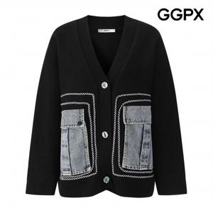 [GGPX] 데님 빅 포켓 쓰리 버튼 가디건 (GPAKG008F)