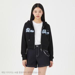 [더데이걸]크롭 라그란 후디 집업 TGJM25802 [모다아울렛 남양주