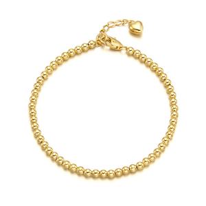 몽슈와 14K 볼체인 팔찌 3mm