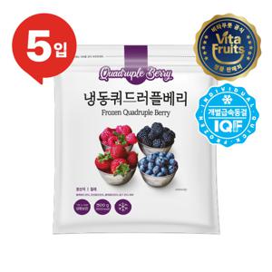 비타푸룻 칠레 냉동 쿼드러플베리 05 팩 (팩당 500g)