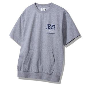 [지프]남녀공용 체로키 싱글 셋업 반팔맨투맨(JP2TSU161)-GD