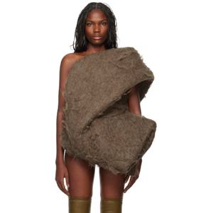 25 FW 릭오웬스 여성 브라운 포터빌 갈런드 탑 242232F107008