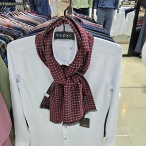 [예작]YJ4WF1343PP 퍼플 이중미니체크 패턴 양면 머플러_DG