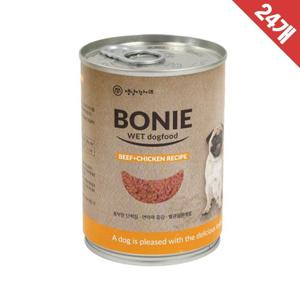 보니웨트캔 375g 비프치킨 x24 통조림간식 강아지간식 간식 멍멍이간식 반려견간식