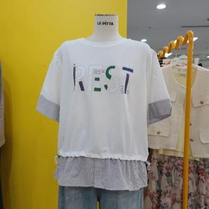 르피타 DP01 셔츠배색티 L252UTS652