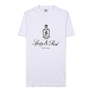 [스포티앤리치] 밴덤 로고 반팔 티셔츠 VENDOME T SHIRT WHITE NAVY