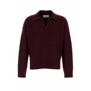 [AMI] 라프리마 남성 스웨터 UPL403KN0104 692 Burgundy /2