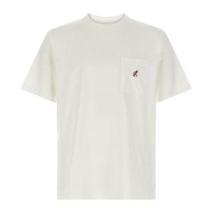 그라미치 체스트 포켓 자수 티셔츠 G304OGJ WHITE