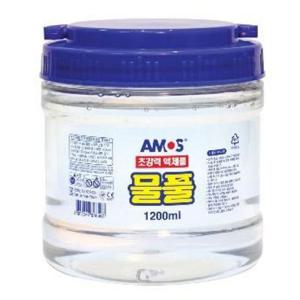 아모스 대용량 물풀 1200ml 물풀 종이 색종이 아모스풀 아모스물풀 대용량물풀 슬라임 액체괴물 액체물풀 CU 일반