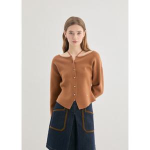 [게스]여성 넥 스트링 라인 스웨터 가디건(YP3S2652)