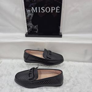 [미소페]By미소페 여성 펀칭 디테일 로퍼 112HT319TS006 BLACK 4