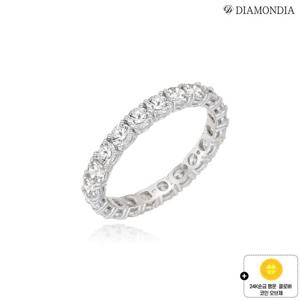 다이아몬디아 14K 랩다이아몬드 루미엘 이터니티 반지+24K순금 행운 코인 오브제