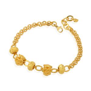 여자 순금 팔찌 18.75g [더블장미 도넛]