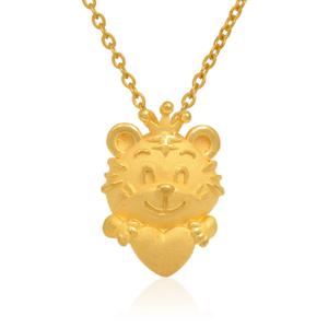 순금 돌목걸이 11.25g 24K [왕관 호랑이띠]