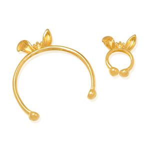 순금 돌반지 돌팔찌 세트 5.62g 24K [바니바니 토끼띠]