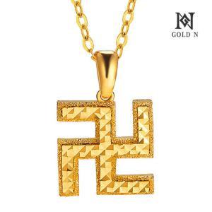 골드앤 순금 24K 컷팅 만자 목걸이 대_7.5g