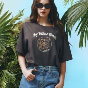 [메트로시티]La Vita E Bella T-shirt M243CT0912G