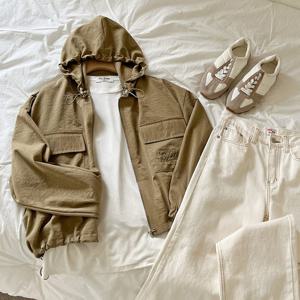 샵앤) 여성 아미 앞포켓 후드 집업점퍼 DGB-WJP-3717-카키