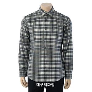 [피에르가르뎅]PPWS460695_배색 중체크 양기모 노멀핏 셔츠