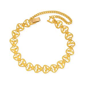 여자 순금 팔찌 18.75g 24K [하트 고래꼬리]