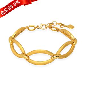 여자 순금 팔찌 37.5g 24K [볼드라인]