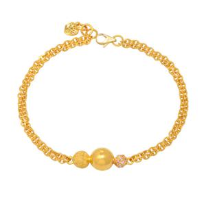 여자 순금 팔찌 7.5g [캔디큐빅]