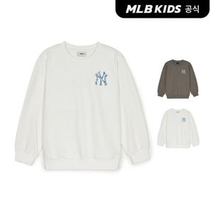 [택가69,000원][MLB키즈]모노그램 데님아트웍 빅로고 맨투맨 (2color)7AMTM0451-SET