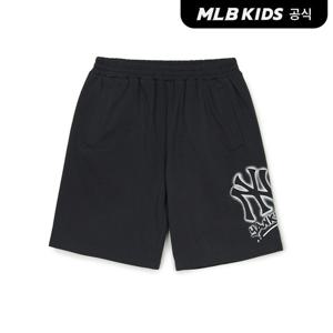 [MLB키즈 공식] 25SS 베이직 스트리트 로고 반바지 NY (Charcoal) 7ASPB0553-50CCS