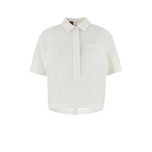 구찌 여성 화이트 포플린 크롭 셔츠 808425ZAJP1 9000