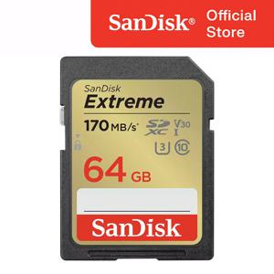 샌디스크 익스트림 SD Card 64GB 64기가 메모리 고속전송 FHD지원 카메라 캠코더 우수한호환성 강한내구성 고성능 SD카드 Extreme SDSDXV2