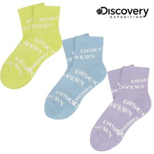 [디스커버리키즈] DKSO2244N 키즈 올오버 로고 미드 삭스