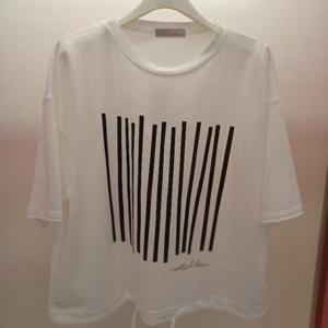 Latium HC06 국내생산 부드러운 5부반팔 버티칼스트링 라운드 데일리 티셔츠 T2523ts41W