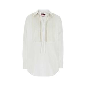 구찌 여성 화이트 오버사이즈 포플린 긴팔 셔츠 818454ZAJP1 9000