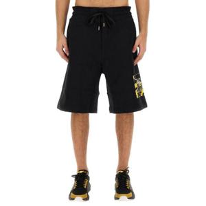 Versace 진스 꾸뛰르 로고 프린트 드로스트링 트랙 반바지 75GADE01CF02E 899 TP942598999