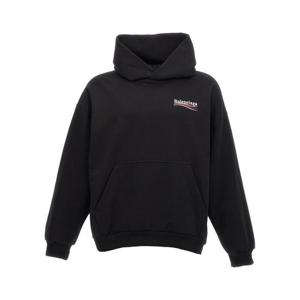 발렌시아가 후드 티셔츠 767877TKVI91070 White Black