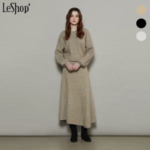 [르샵]코지 퍼프 슬리브 니트 앤 스커트 투피스 (BOBOP034A)