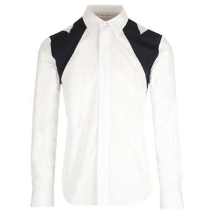 Alexander McQueen 컷아웃 하네스 버튼 셔츠 745812QVN66 9000 TP945281278