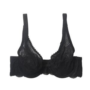 [바바라(언더웨어)]스킨 켄팅레이스 홑겹 와이어브라ABR4431BK