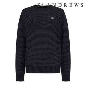 [세인트앤드류스]여성 별 심볼 자수 긴팔 니트 (821E1SWA21BK)