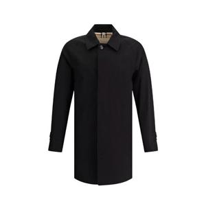 25SS 버버리 남성 쇼트 캠던 헤리티지 싱글 하프 코트 블랙 8079392 A1189